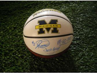 Rumeal Robinson autographed Michigan basketball