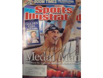 Michael Phelps autographed Sports Illustrated