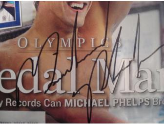 Michael Phelps autographed Sports Illustrated