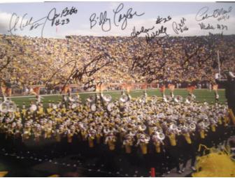 Calvin O'Neal, Jarrett Irons, Jarrod Bunch and more. Multi-signed Michigan Band picture