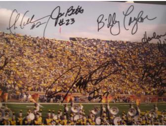 Calvin O'Neal, Jarrett Irons, Jarrod Bunch and more. Multi-signed Michigan Band picture