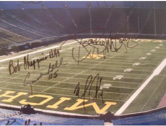 Rob Lytle, Elvis Grbac, Bob Chappuis and more! Autographed by 10 former Michigan legends.