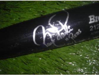 Barry Larkin autographed baseball bat