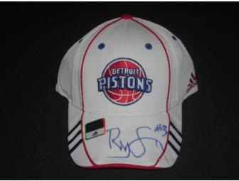 Rodney Stuckey autographed Detroit Pistons cap