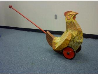 Into the Woods Chicken Push Toy