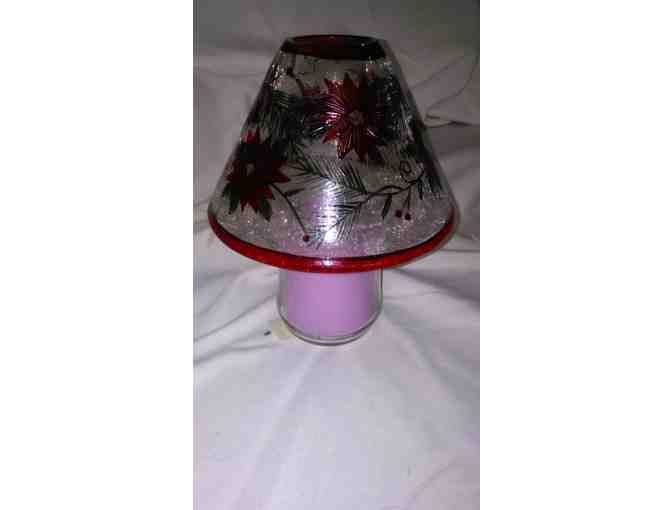 PARTY LITE CANDLE AND DECORATIVE SHADE