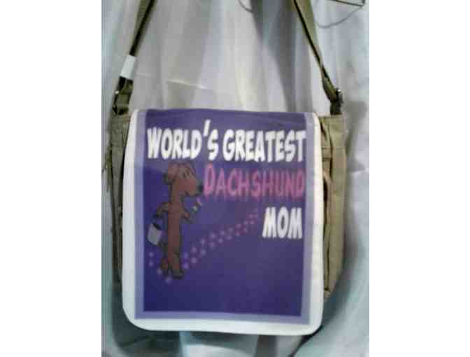 WORLDS GREATEST DACHSHUND MOM PURSE