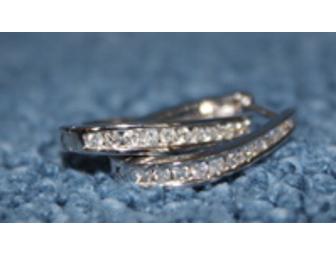 White Gold Diamond Oval shaped Earrings from Trice Jewelers