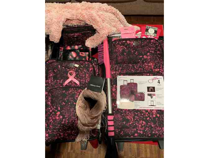 Jetstream 4 Piece luggage set filled with goodies