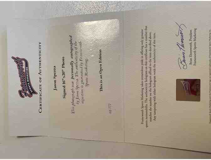 Jason Spezza Ottawa Senators signed 25x33 Framed