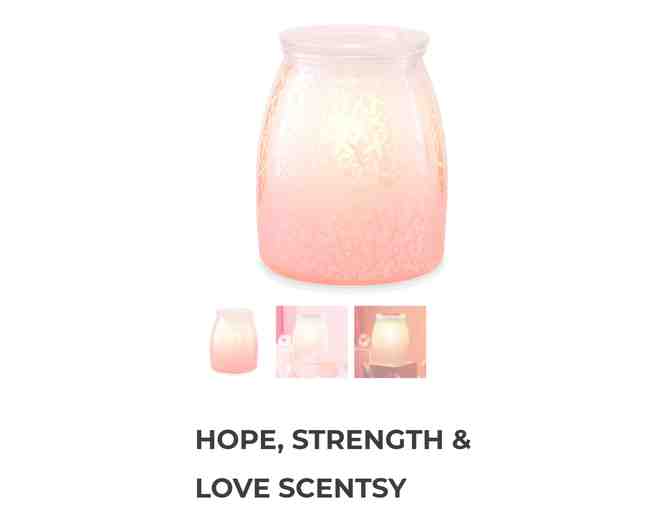 Scentsy Warmer - 'Hope, Strength & Love' with Sleigh All Day Scent Bar