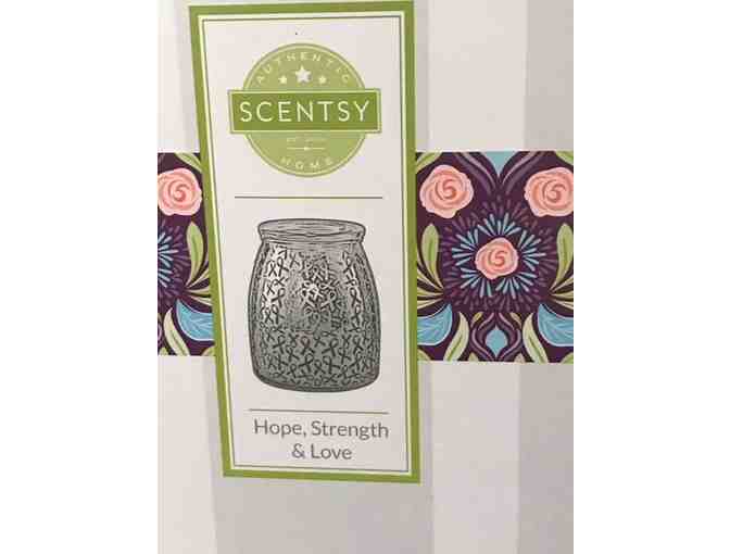 Scentsy Warmer - 'Hope, Strength & Love' with Sleigh All Day Scent Bar