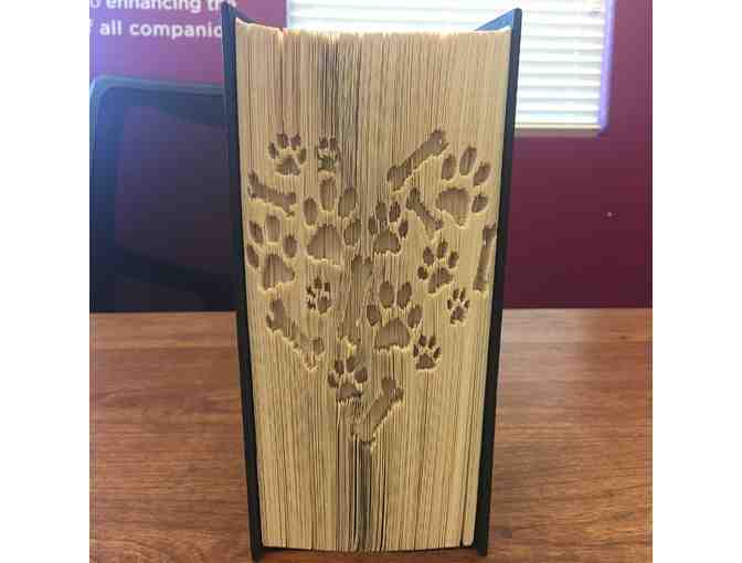"Bone & Paw" Hardback Carved Book Art! - Photo 1
