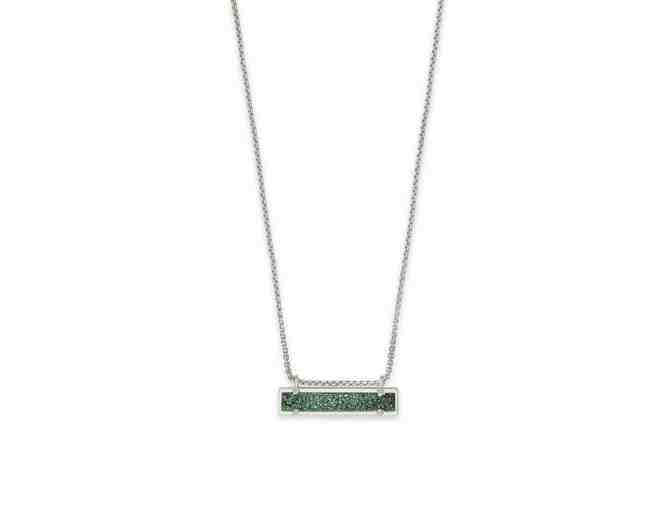 Lennox Silver Ring  & Leanor Silver Pendant Necklace In Sage Drusy by Kendra Scott!