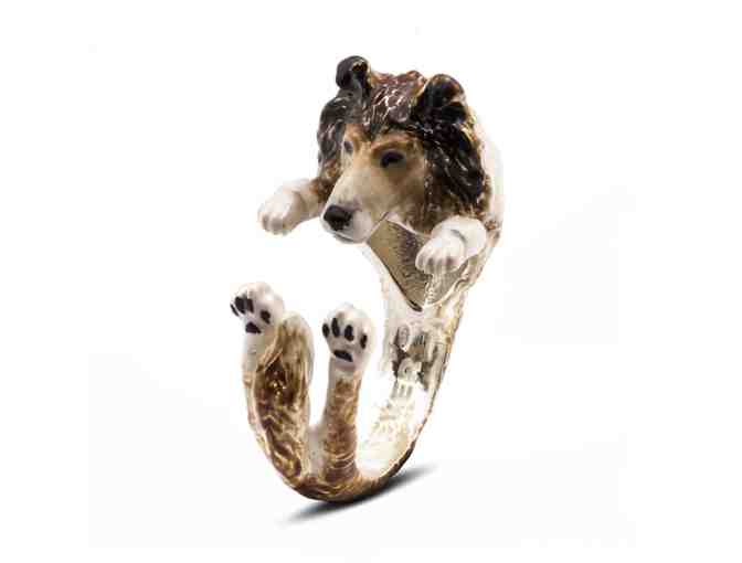 Collie Enamel Hug Ring!