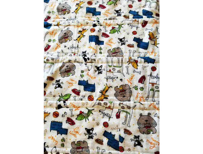 Pup Themed Handmade Quilt (Queen Size - 80' x 80')