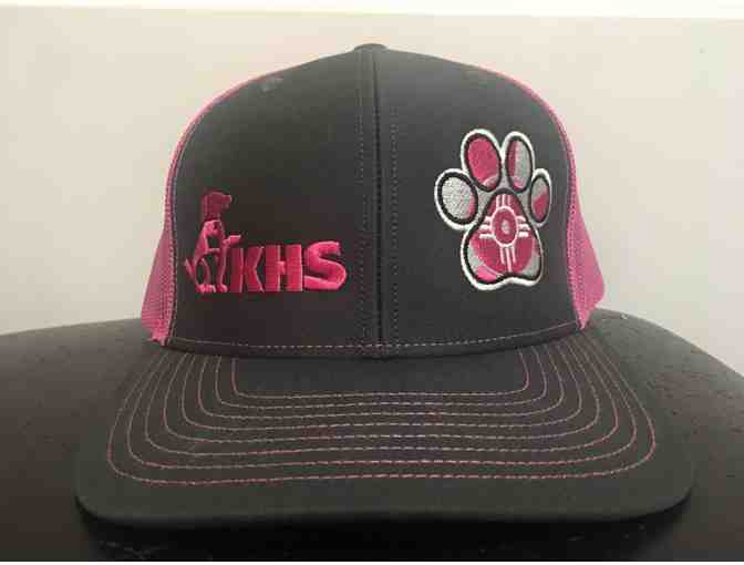 KHS Limited Edition - Charcoal & Pink Wichita Flag Paw Print Hat!