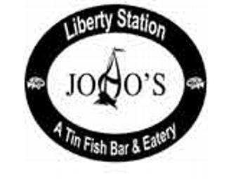 $25.00 Gift Certificate to Tin Fish Bar & Eatery, Liberty Station