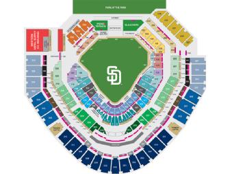 Four Padres Field Box Tickets Behind Home Plate