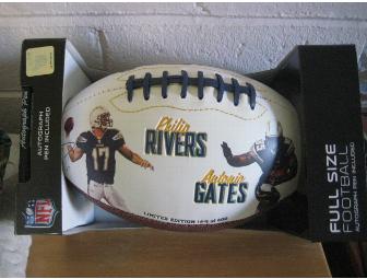 Philip Rivers and Antonio Gates Limited Edition Commemorative Football
