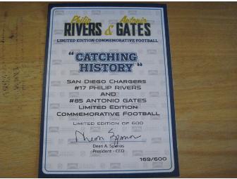 Philip Rivers and Antonio Gates Limited Edition Commemorative Football