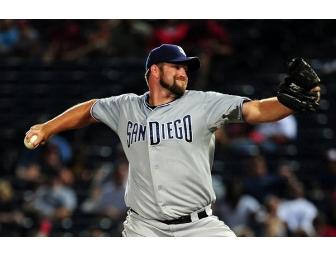 Padres Baseball Jersey Signed by Former Padres All Star Closer, Heath Bell
