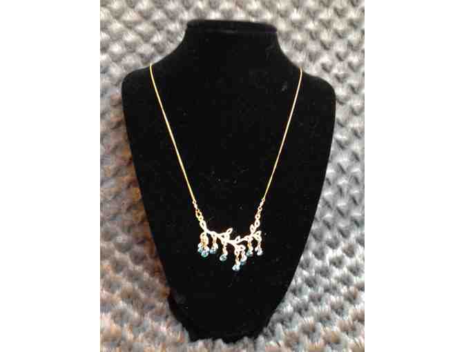 Ilona Designs Apatite & Pearl 14K Gold Necklace.