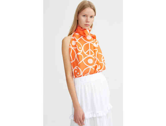 RODEBJER SILK SCARF PEACE SYMBOL