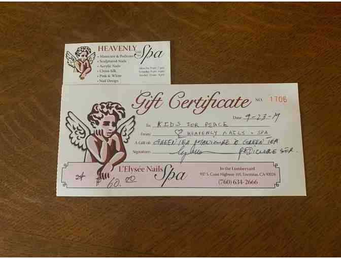 Heavenly Nail Spa - Aromatherapy (or Green Tea) Manicure & Pedicure