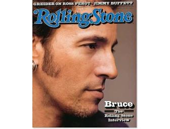 Signed and Framed Bruce Springsteen Rolling Stone Cover (August, 1992)