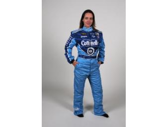 Signed- Worn Kleenex Cottonelle Dario Franchitti Fire Race Suit!