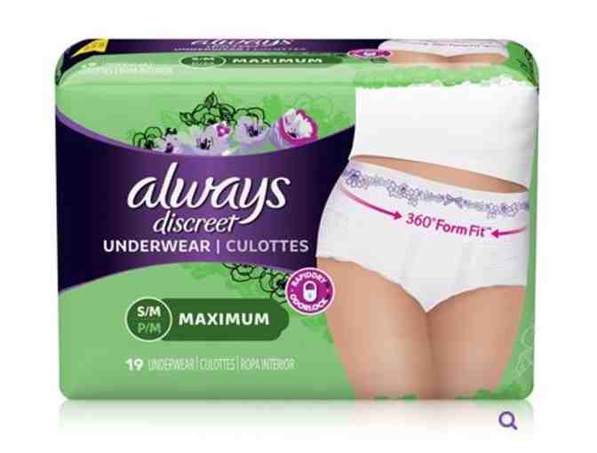 Always Discreet Underwear Womens S/M