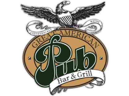 Great American Pub in Phoenixville, PA. $75 gift certificate.