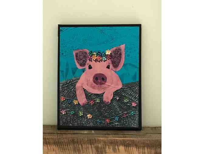 Flower Crowned Pink pig
