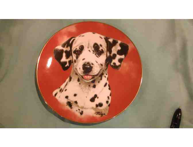 Princeton Gallery Porcelain Plate #K0335 'Dalmatian' by Linda Picken