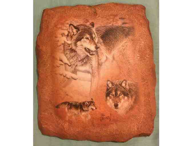 Wood Wolf Plate from The Bradford Exchange 'Ancient Wisdom' by Al Agnew - Plate #A1603