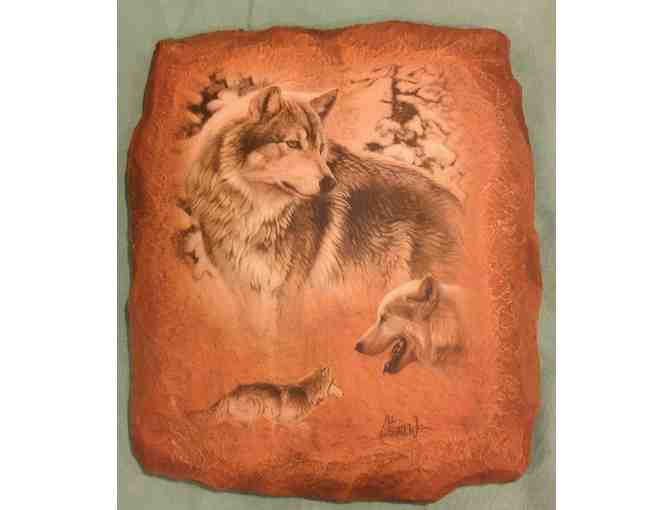 Wood Wolf Plate from The Bradford Exchange 'Eternal Endurance' by Al Agnew - Plate #A3214