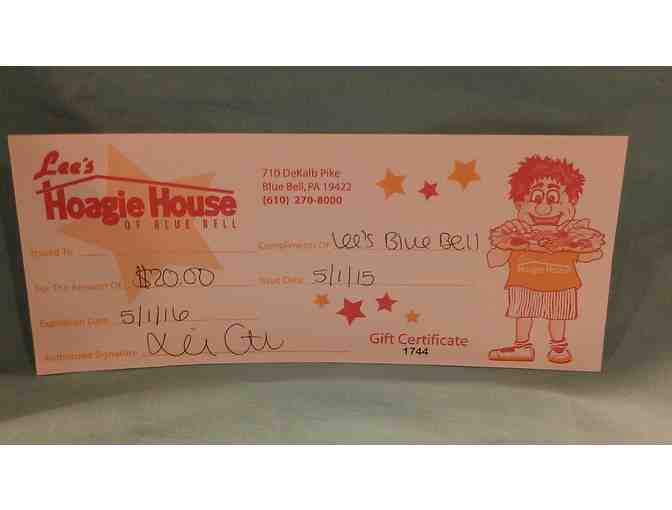 $20 Gift Certificate to Lee's Hoagie House of Blue Bell - Photo 3