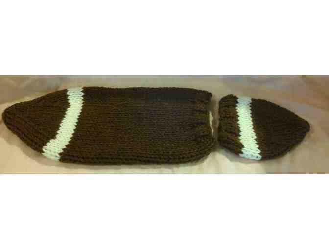 Hand-Knitted Infant Football 'Papoose'