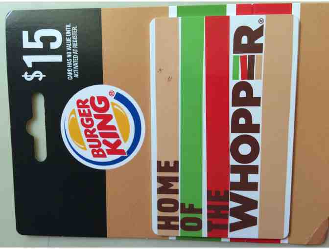 $15 Gift Card to Burger King - Photo 1