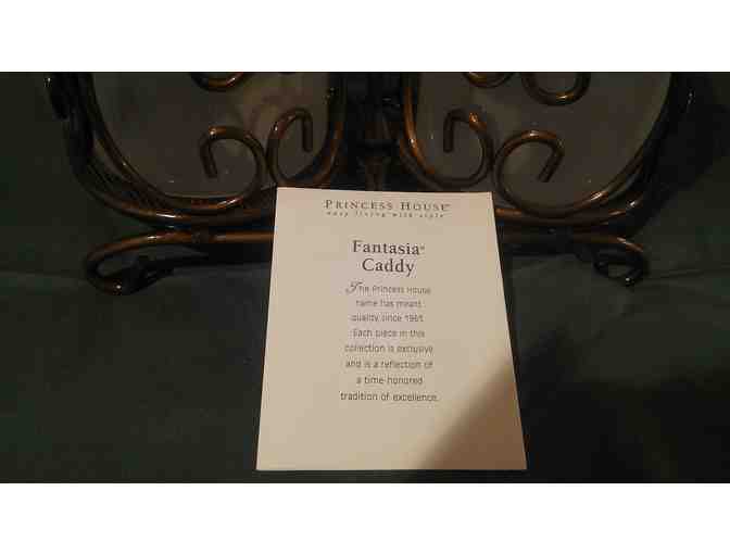 Princess House Fantasia Metal Bottle Caddy