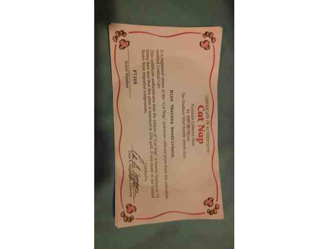 The Danbury Mint - 'Cat Nap' Plate #F7368 by Gary Patterson