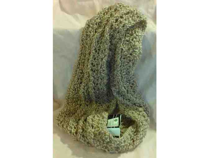 Hand-Knitted Wool 'Infinity' Scarf