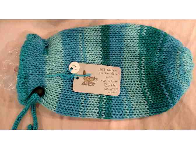 Hot Water Bottle With Crocheted Cover