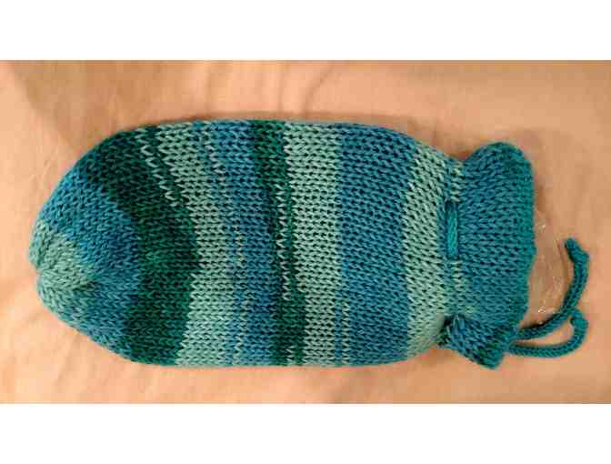 Hot Water Bottle With Crocheted Cover