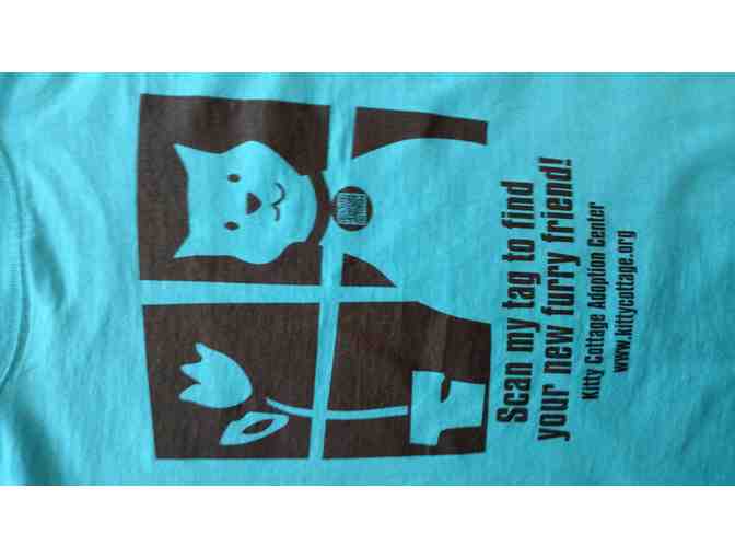 Youth Medium Kitty Cottage T-Shirt in Teal