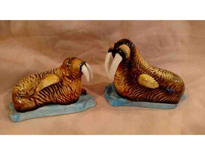 Pair of Walruses Salt & Pepper Shakers