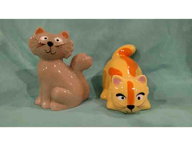 Salt & Pepper Shakers in Box - 'Frisky Business Cats'