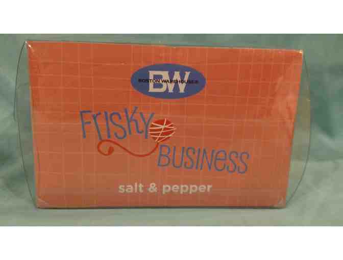 Salt & Pepper Shakers in Box - 'Frisky Business Cats'