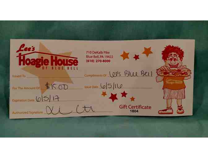 $15 Gift Certificate to Lee's Hoagie House of Blue Bell - Photo 1